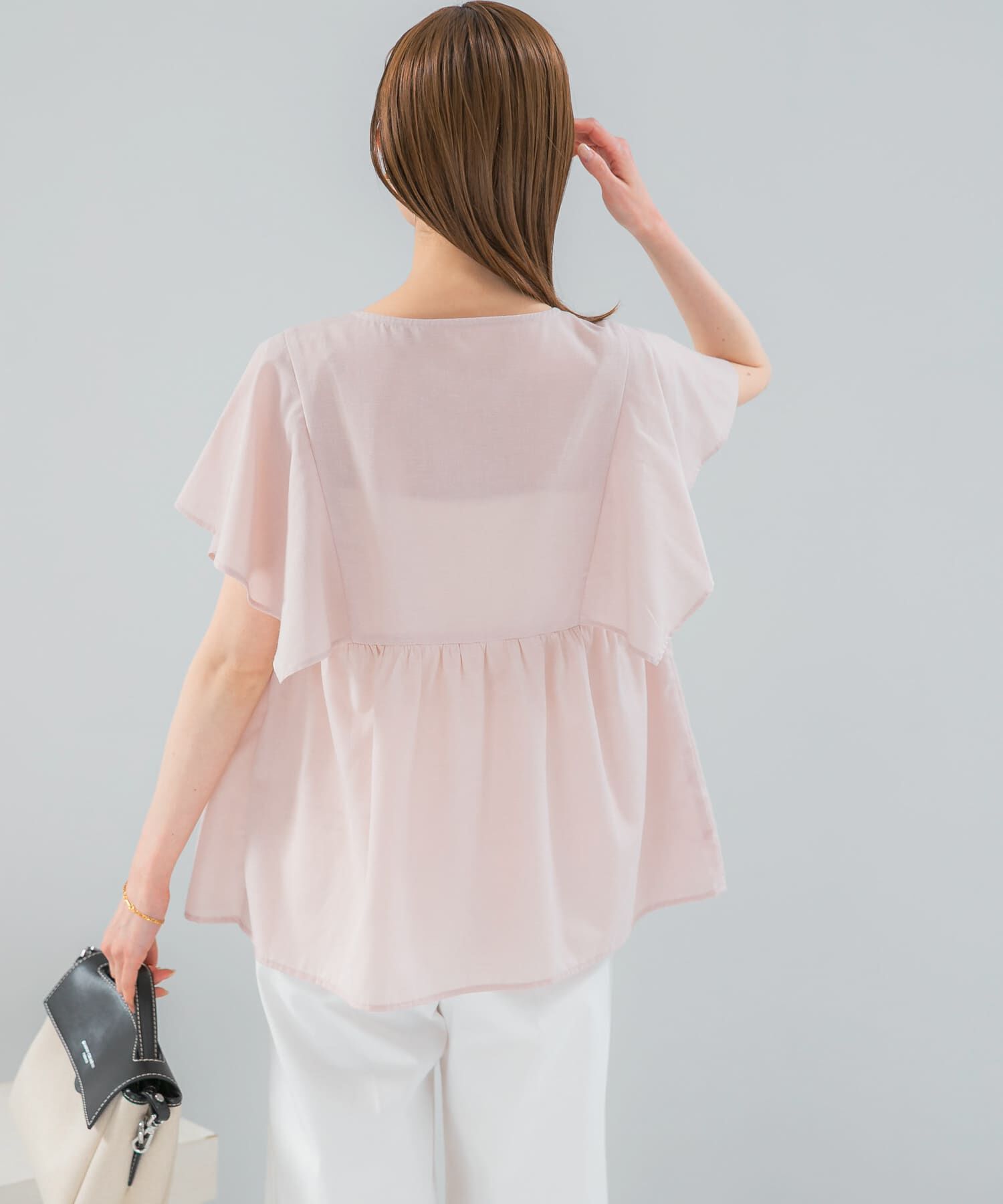 URBAN RESEARCH ROSSO「『WEB限定』『UR TECH Smart Linen Touch』フレアスリーブブラウス」|シャツ・ブラウス|