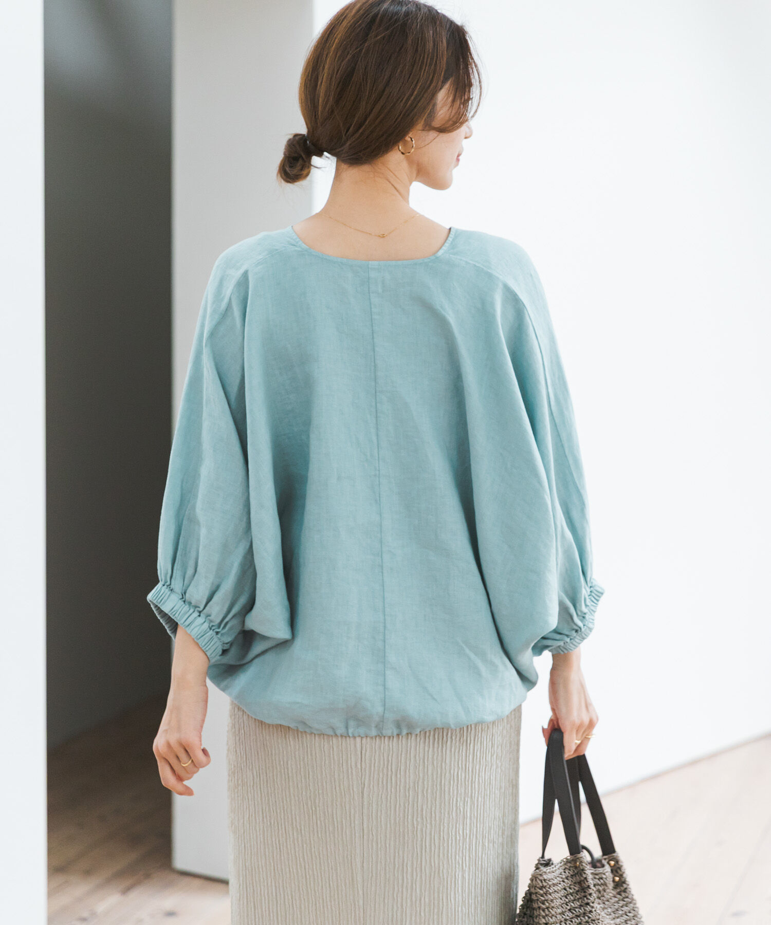 URBAN RESEARCH DOORS「リネンドロストドルマンブラウス」|シャツ・ブラウス|