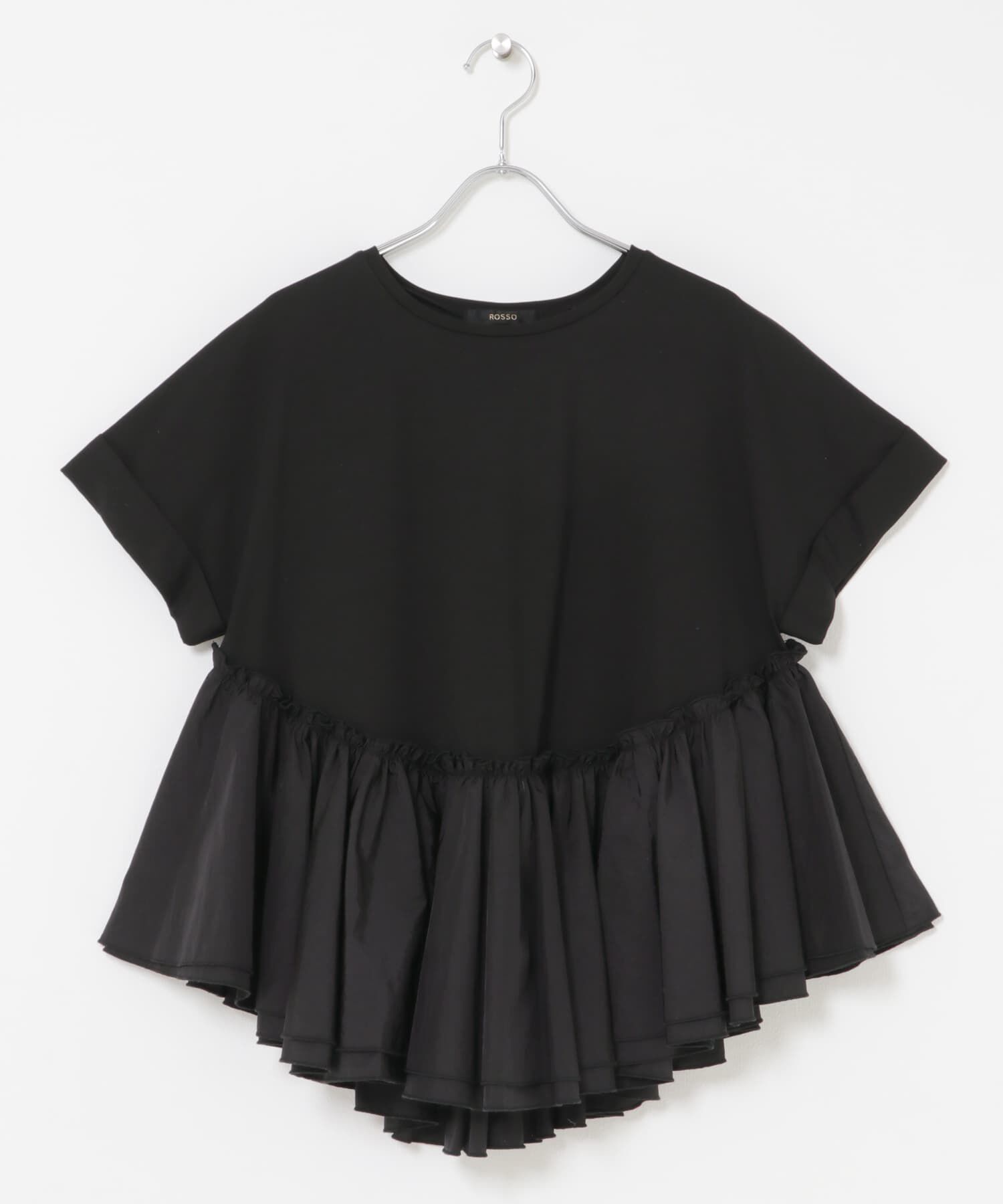 URBAN RESEARCH ROSSO「タフタドッキングティアードTEEブラウス」|Tシャツ・カットソー|