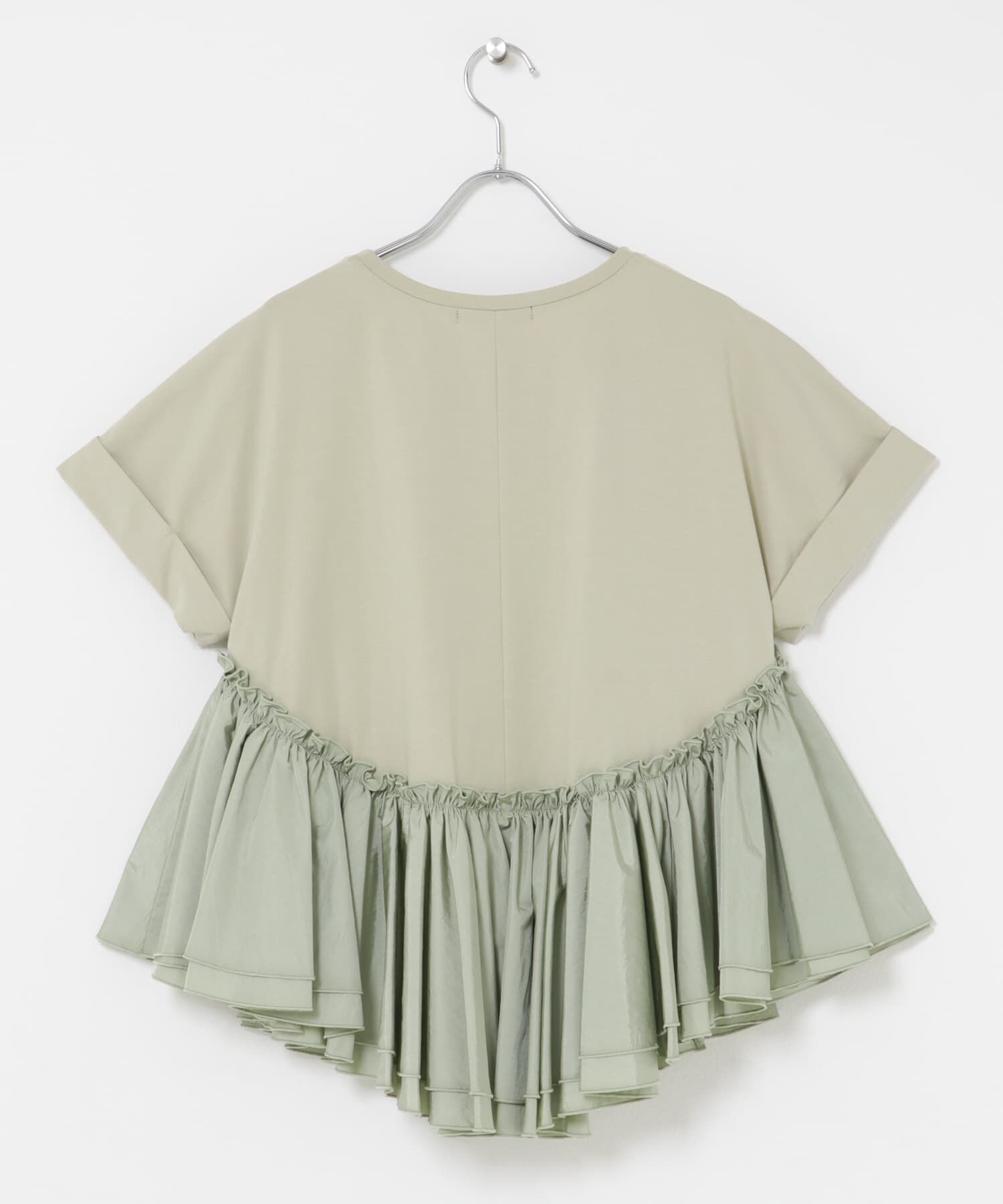 URBAN RESEARCH ROSSO「タフタドッキングティアードTEEブラウス」|Tシャツ・カットソー|