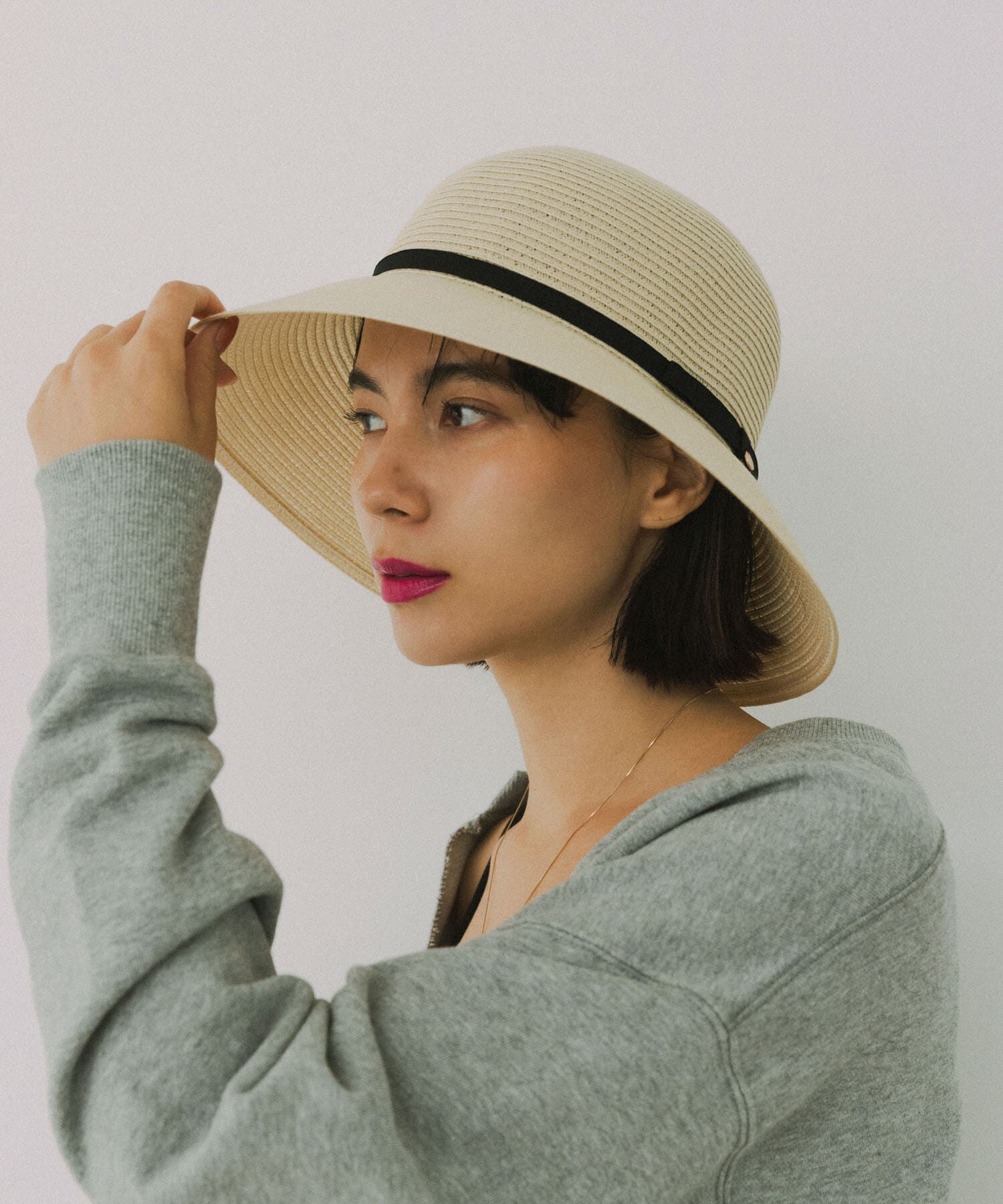 RODE SKO「洗えるたためるリボンハット」|ハット|