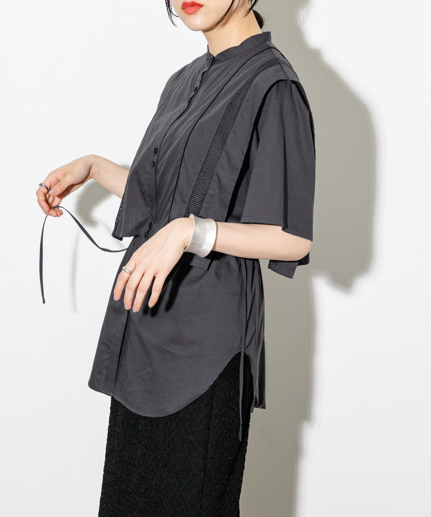  「パイピングレイヤードシャツ」|シャツ・ブラウス|