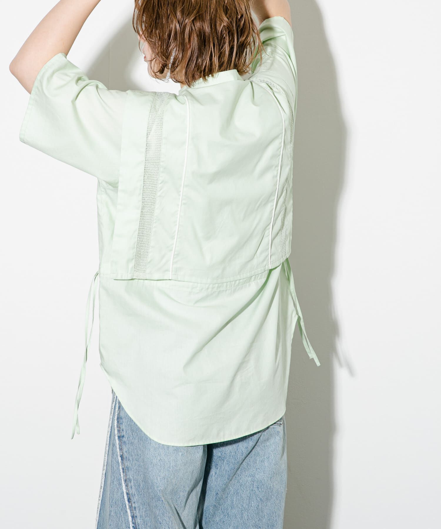  「パイピングレイヤードシャツ」|シャツ・ブラウス|