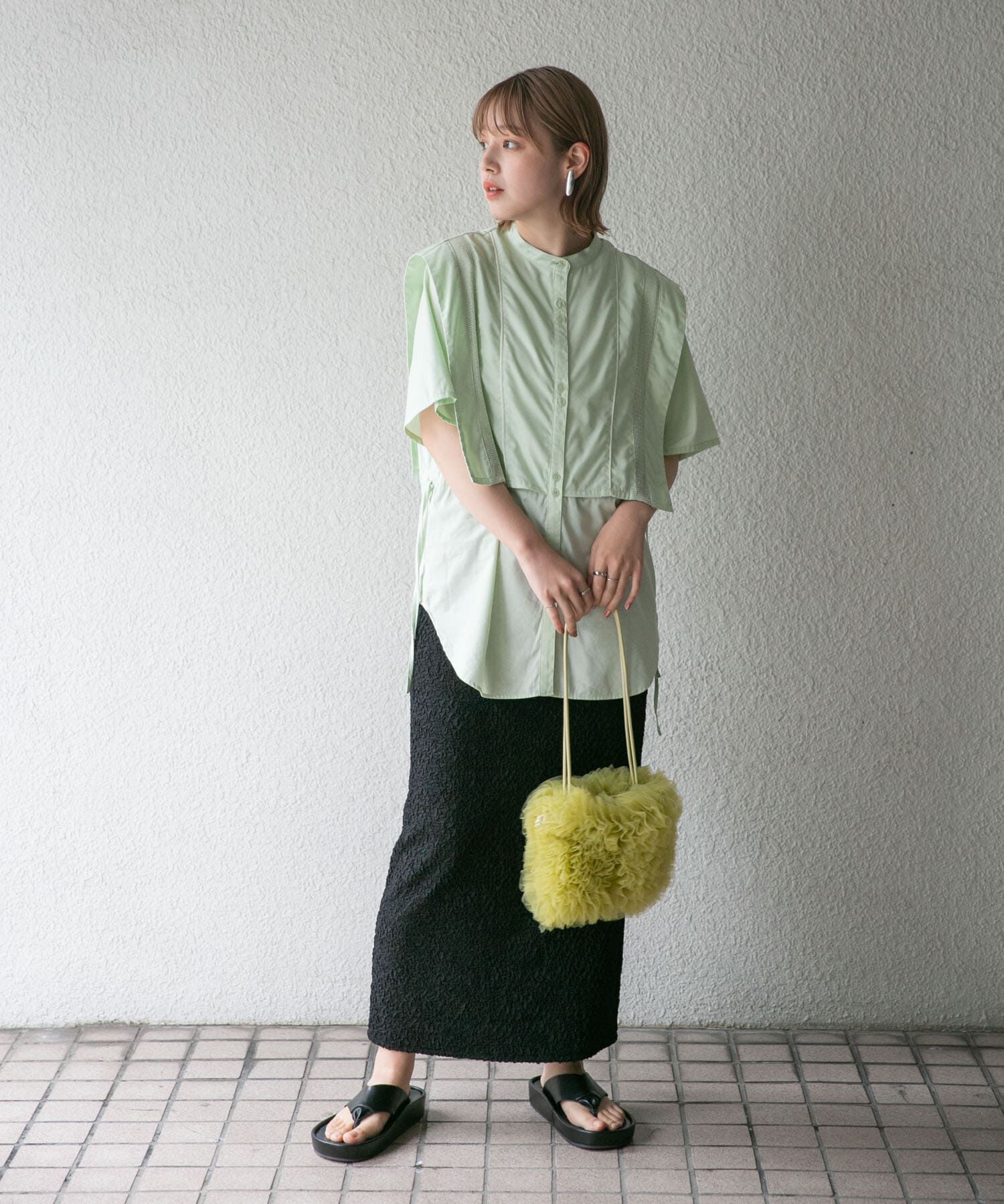  「パイピングレイヤードシャツ」|シャツ・ブラウス|