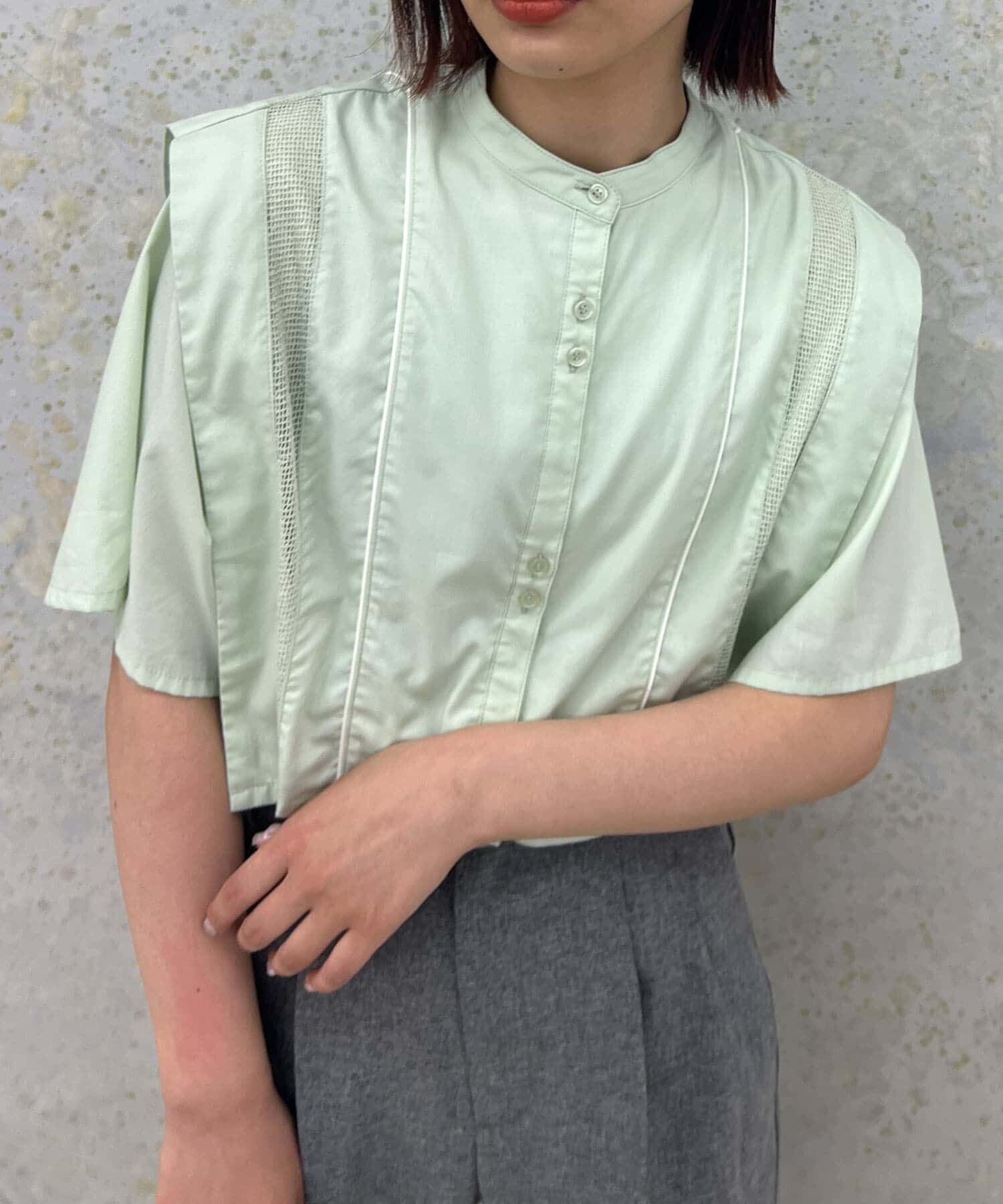  「パイピングレイヤードシャツ」|シャツ・ブラウス|