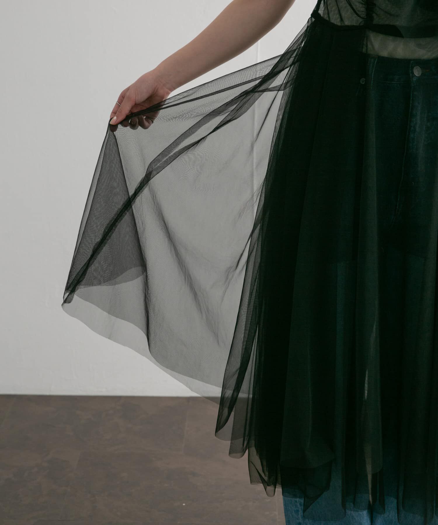  「フリルSETチュールワンピース」|ワンピース|