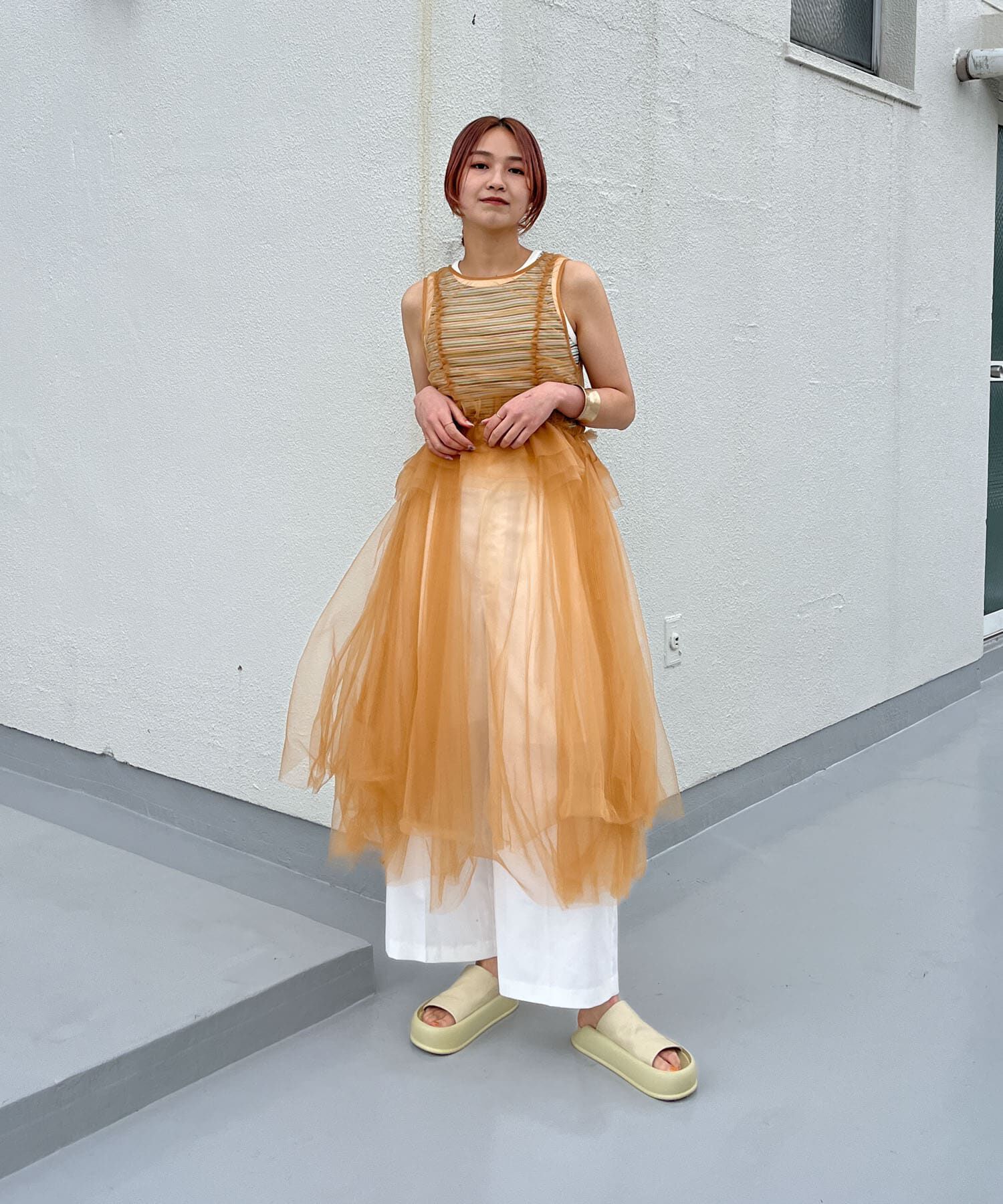  「フリルSETチュールワンピース」|ワンピース|