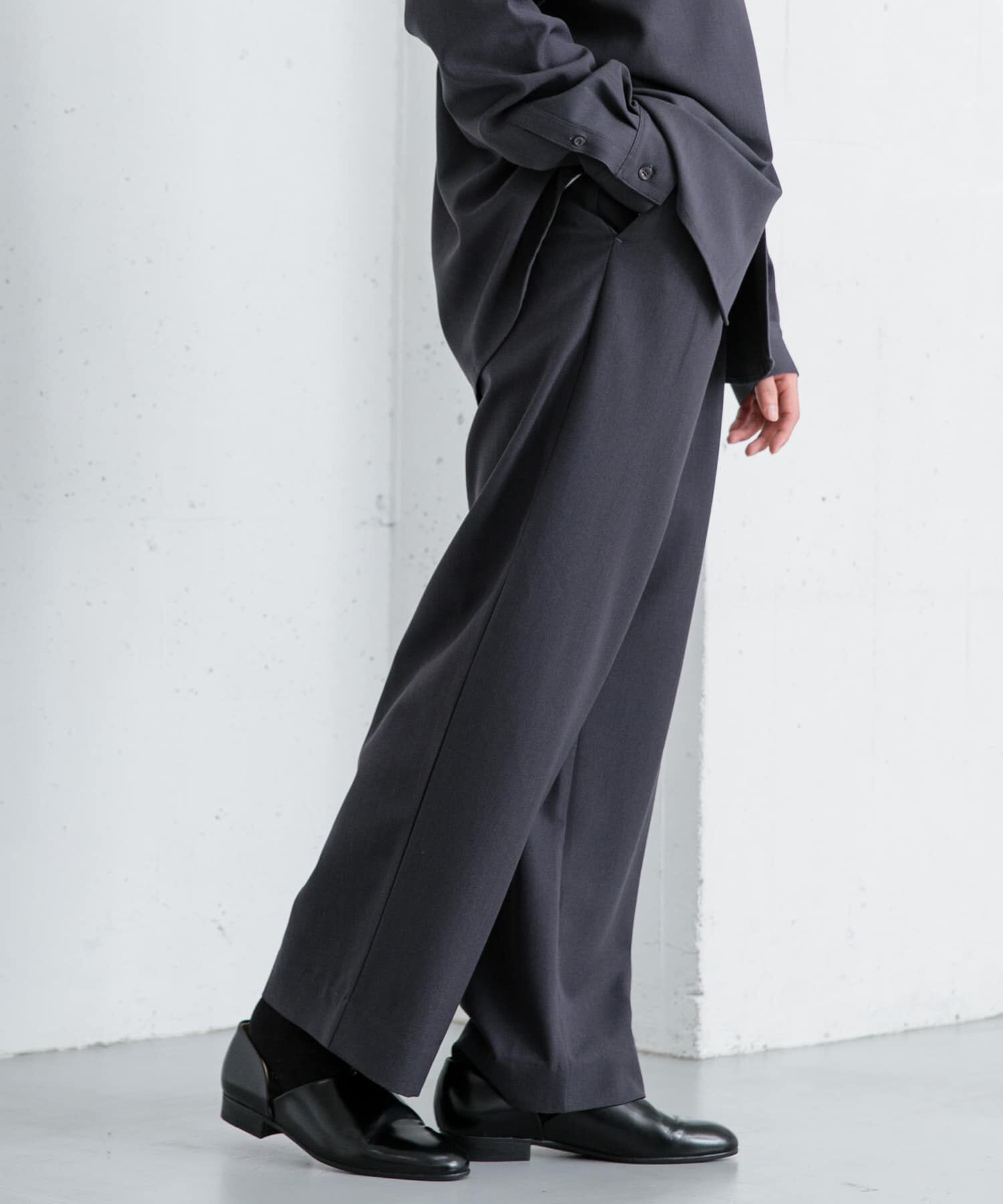 SENSE OF PLACE by URBAN RESEARCH「『イージーケア』ダブルタックワイドパンツ」|その他|