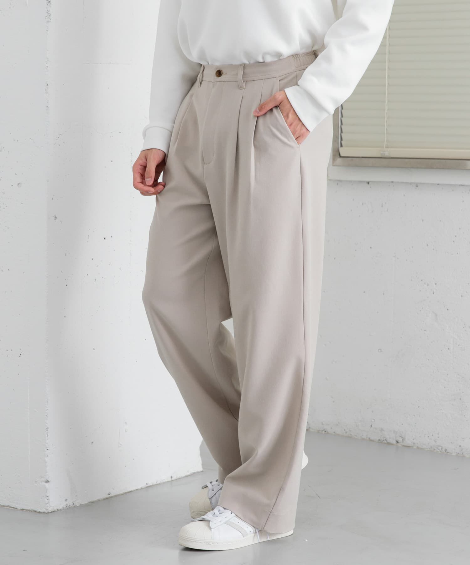 SENSE OF PLACE by URBAN RESEARCH「『イージーケア』ダブルタックワイドパンツ」|その他|