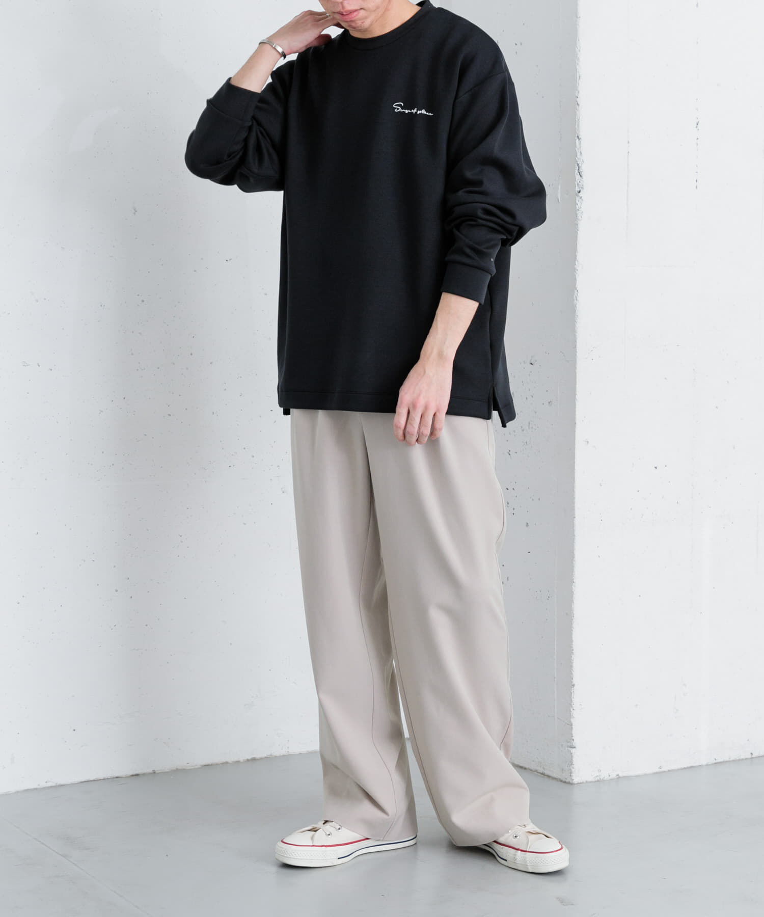 SENSE OF PLACE by URBAN RESEARCH「『イージーケア』ダブルタックワイドパンツ」|その他|