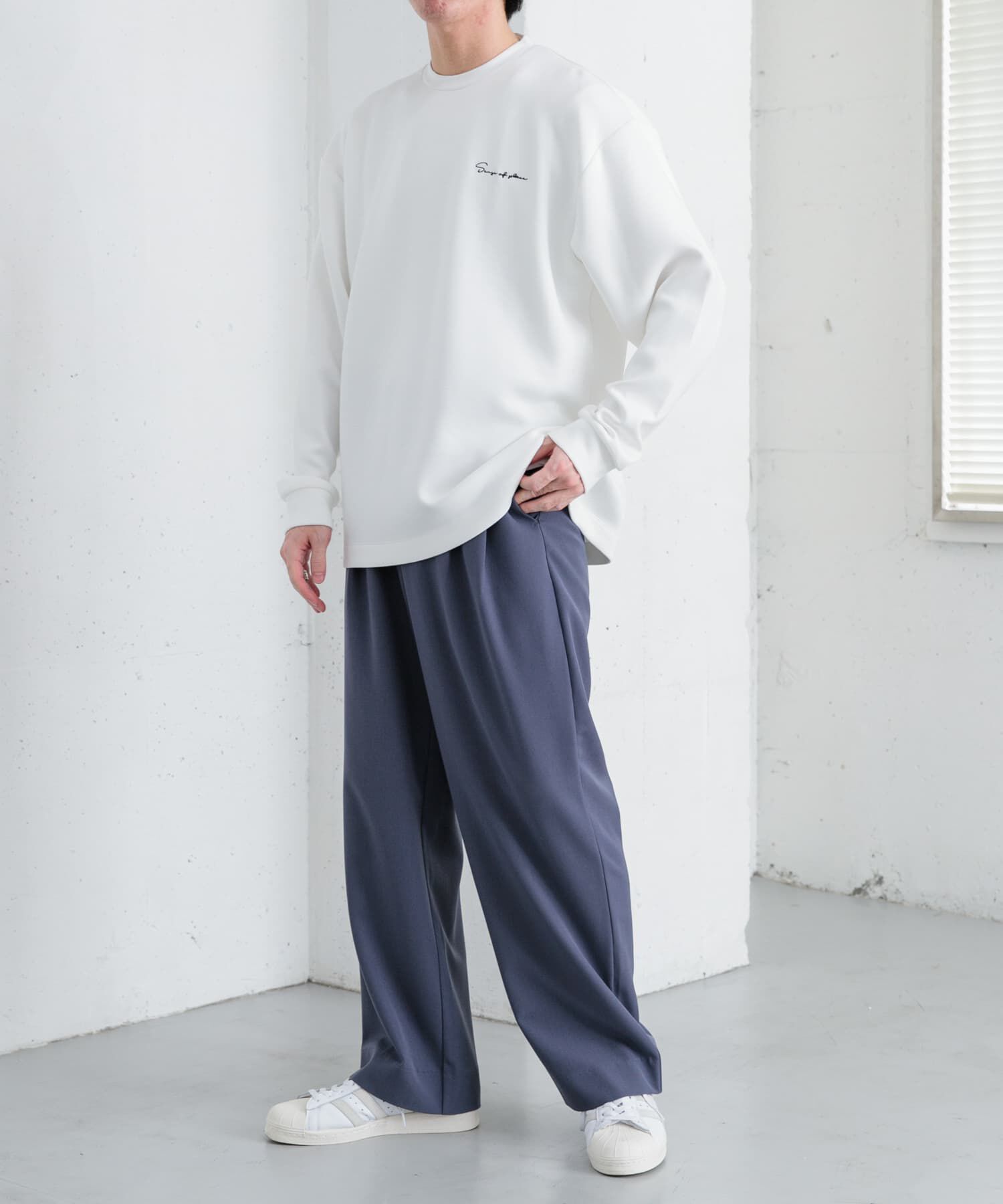 SENSE OF PLACE by URBAN RESEARCH「『イージーケア』ダブルタックワイドパンツ」|その他|