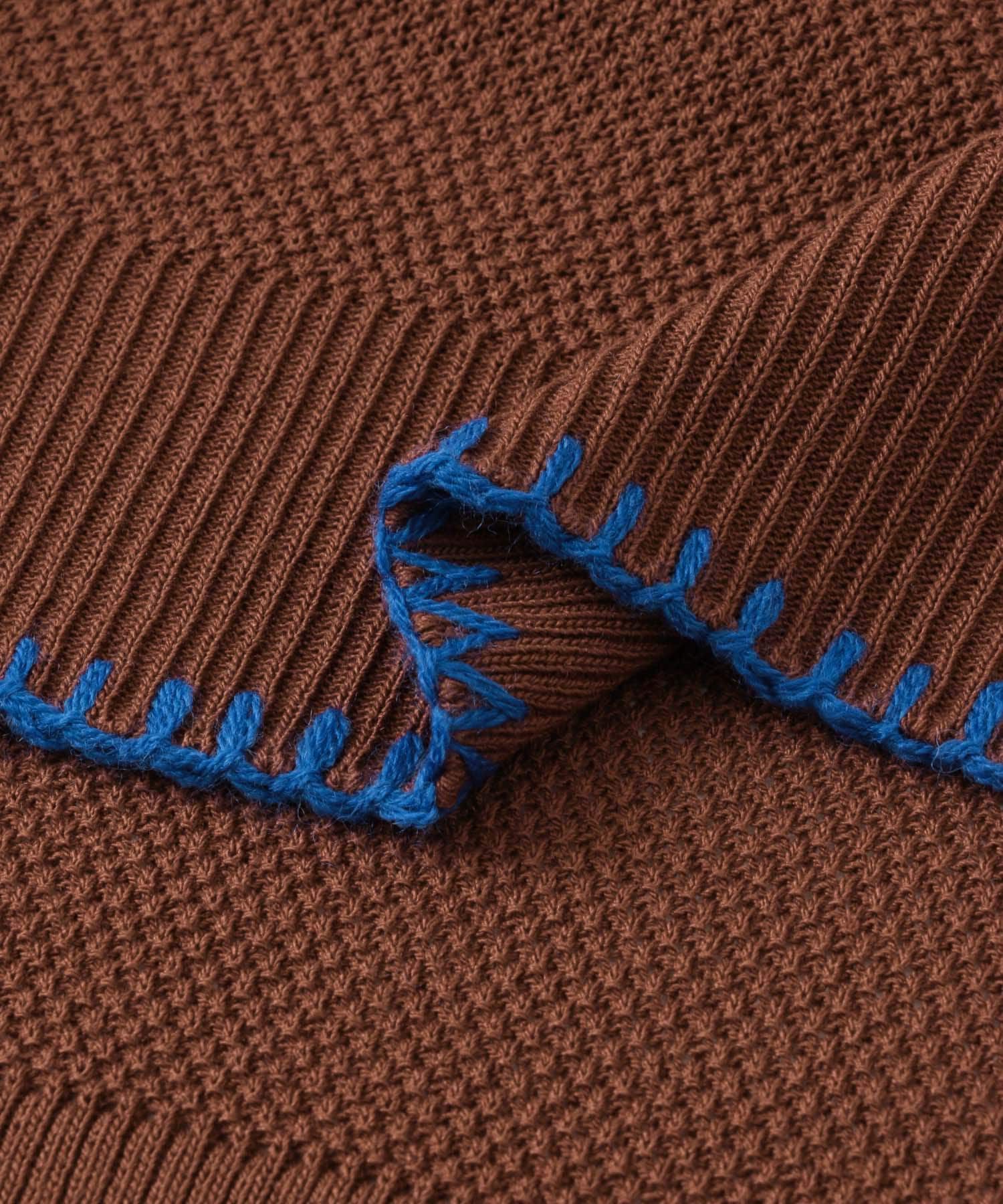 SENSE OF PLACE by URBAN RESEARCH「ブランケットステッチVネックベスト」|ベスト・ジレ|