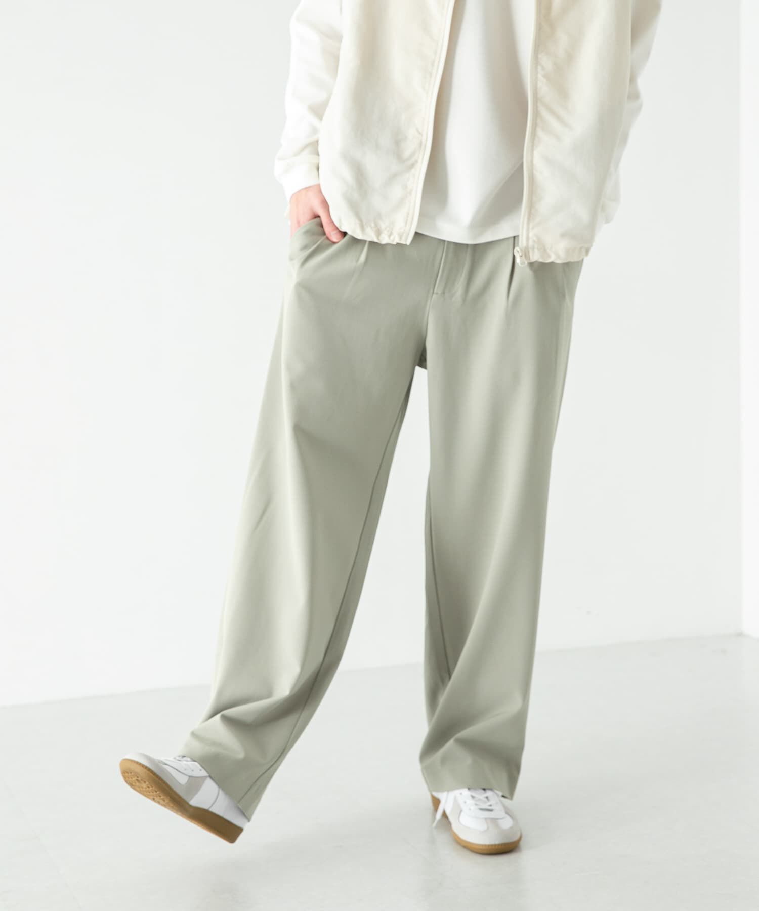 SENSE OF PLACE by URBAN RESEARCH「『イージーケア/セットアップ対応』ダブルタックワイドスラックス」|その他|