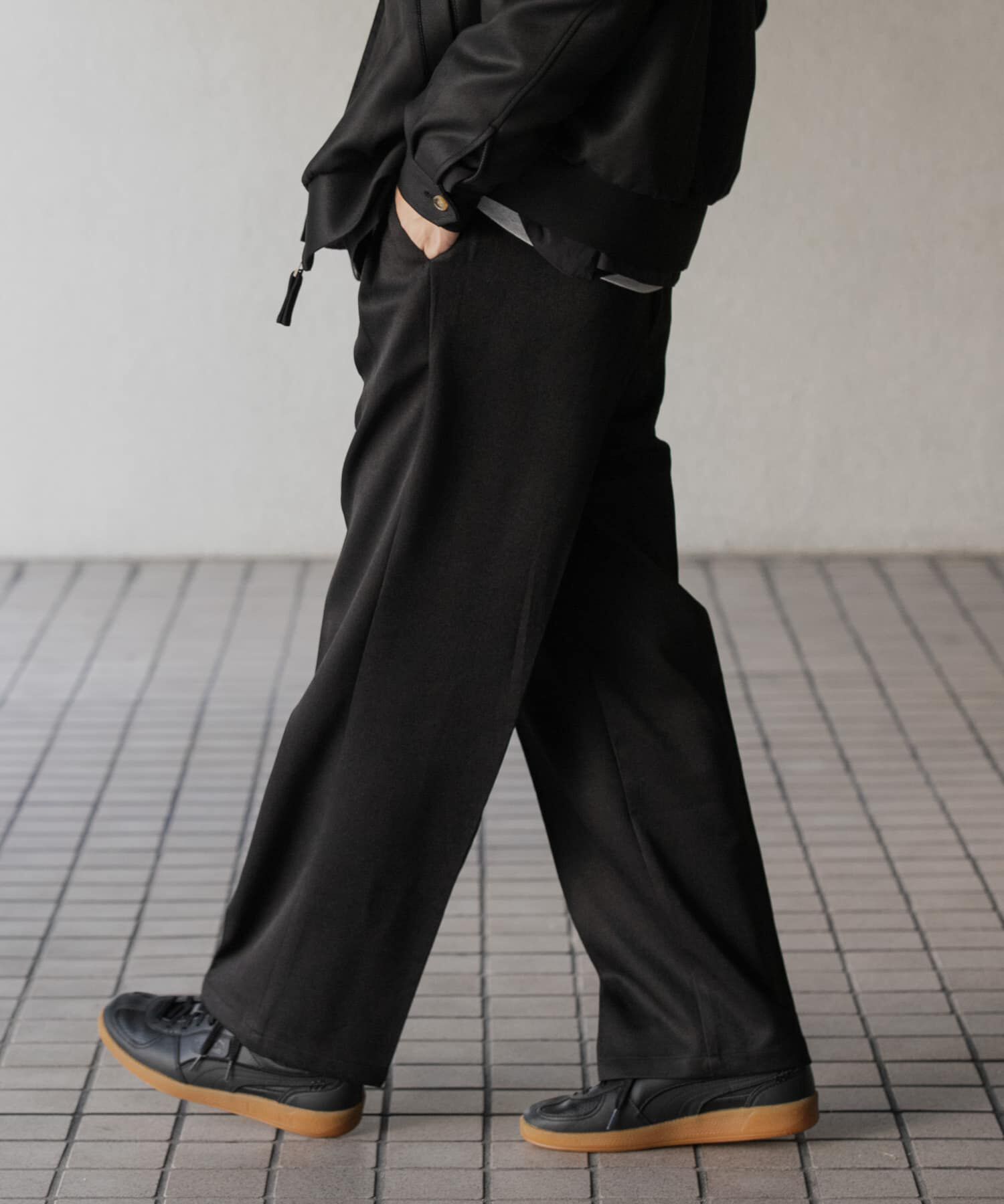 SENSE OF PLACE by URBAN RESEARCH「『セットアップ対応』ウールライクダブルタックワイドパンツ」|その他|