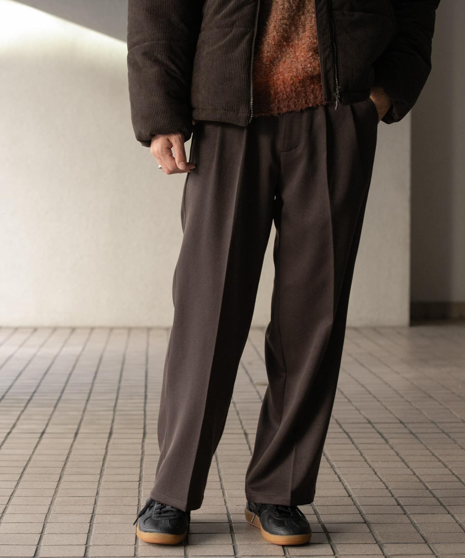 SENSE OF PLACE by URBAN RESEARCH「『セットアップ対応』ウールライクダブルタックワイドパンツ」|その他|