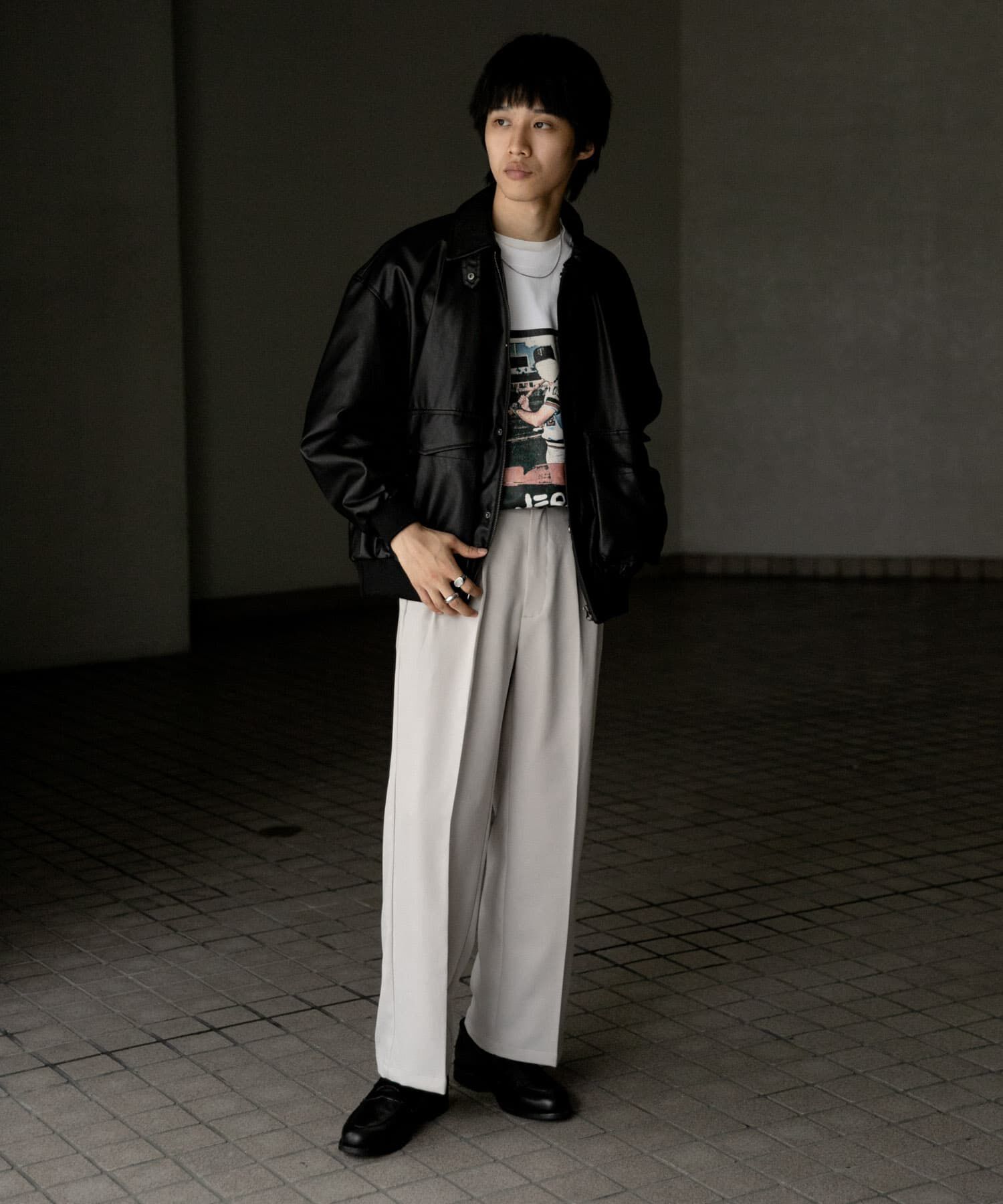 SENSE OF PLACE by URBAN RESEARCH「『セットアップ対応』ウールライクダブルタックワイドパンツ」|その他|