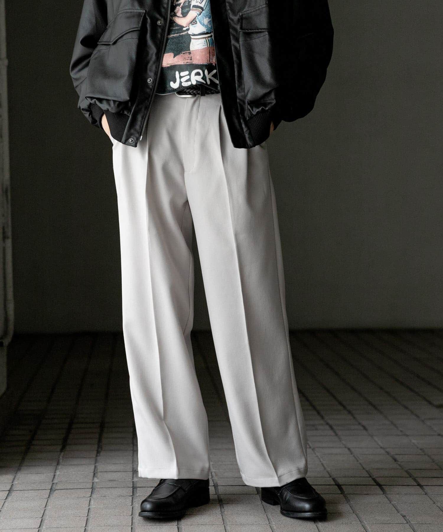 SENSE OF PLACE by URBAN RESEARCH「『セットアップ対応』ウールライクダブルタックワイドパンツ」|その他|