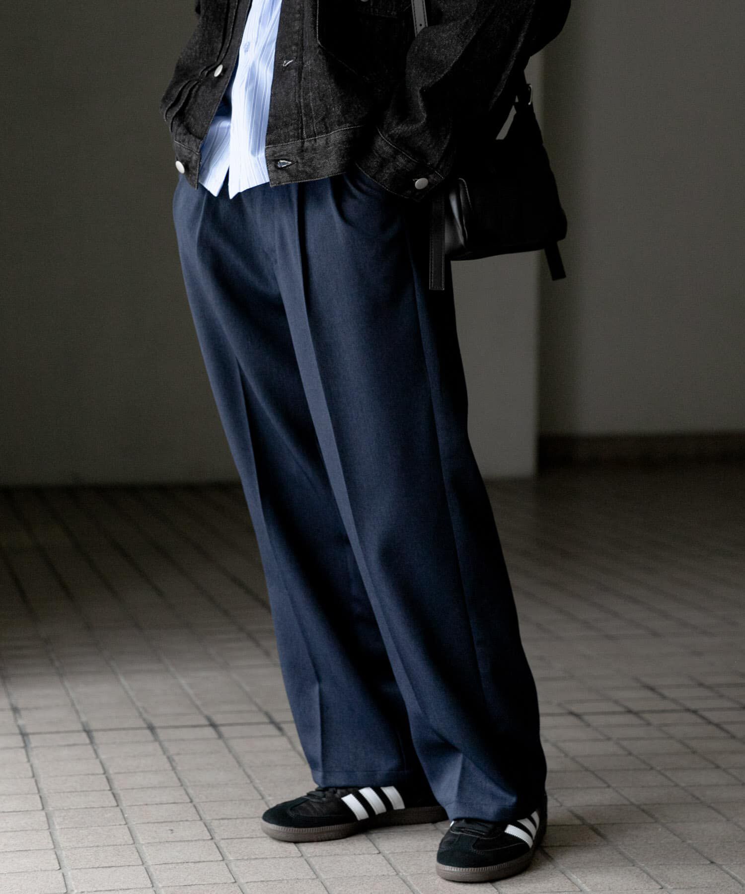 SENSE OF PLACE by URBAN RESEARCH「『セットアップ対応』ウールライクダブルタックワイドパンツ」|その他|