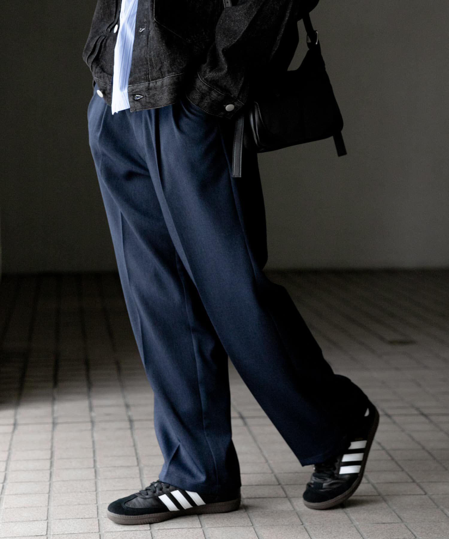 SENSE OF PLACE by URBAN RESEARCH「『セットアップ対応』ウールライクダブルタックワイドパンツ」|その他|