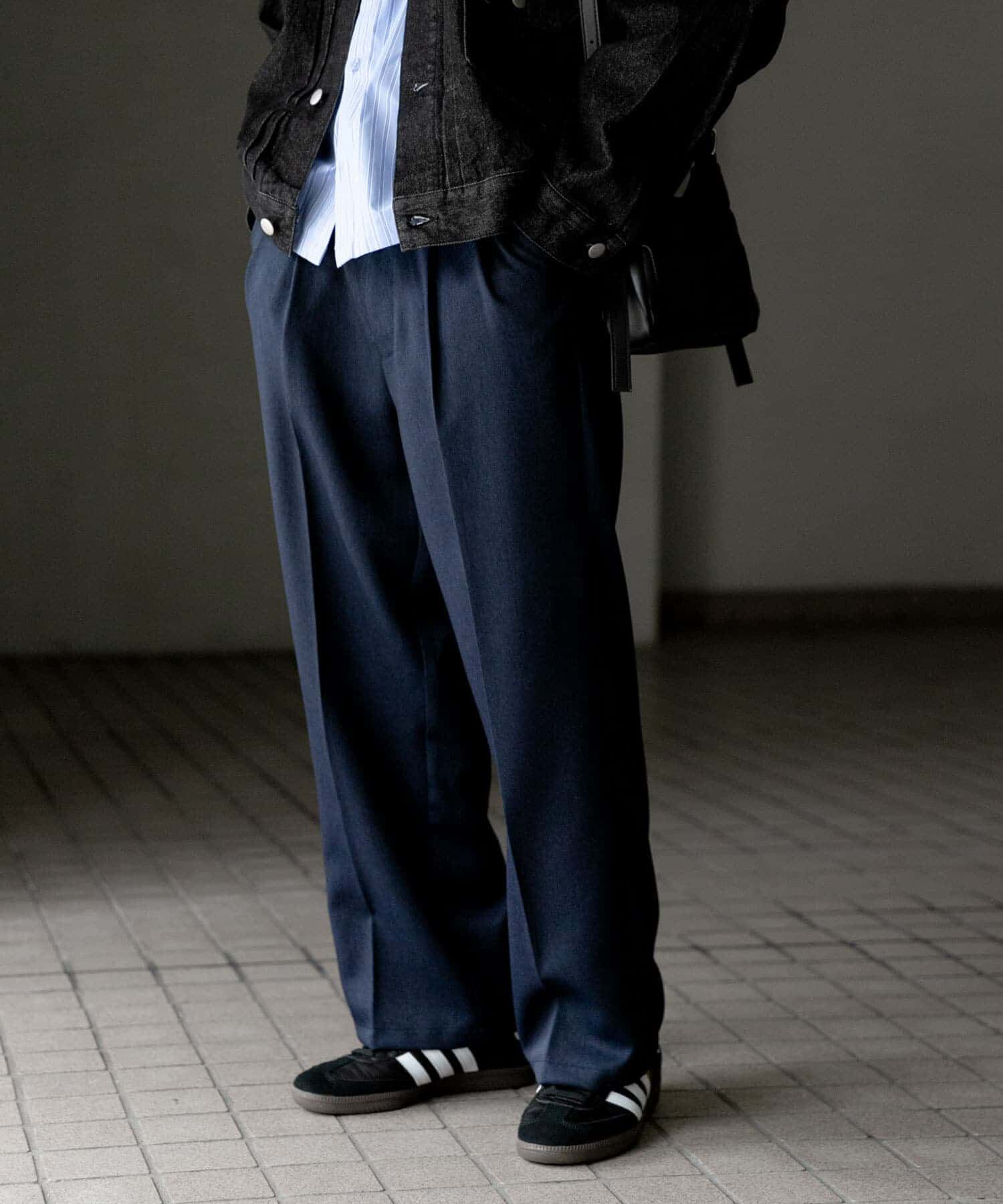 SENSE OF PLACE by URBAN RESEARCH「『セットアップ対応』ウールライクダブルタックワイドパンツ」|その他|