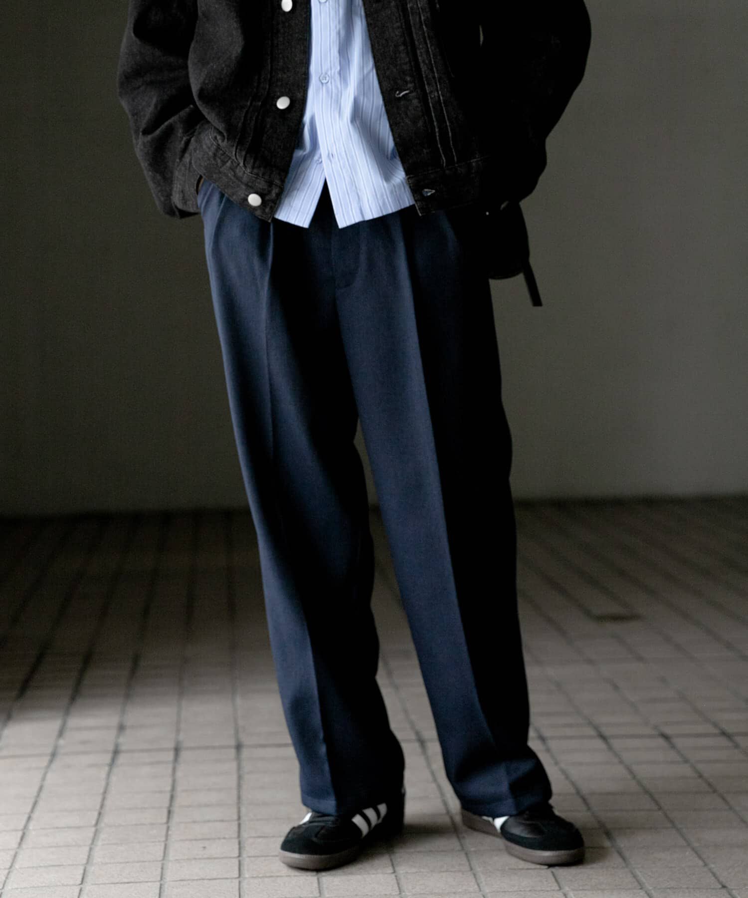 SENSE OF PLACE by URBAN RESEARCH「『セットアップ対応』ウールライクダブルタックワイドパンツ」|その他|