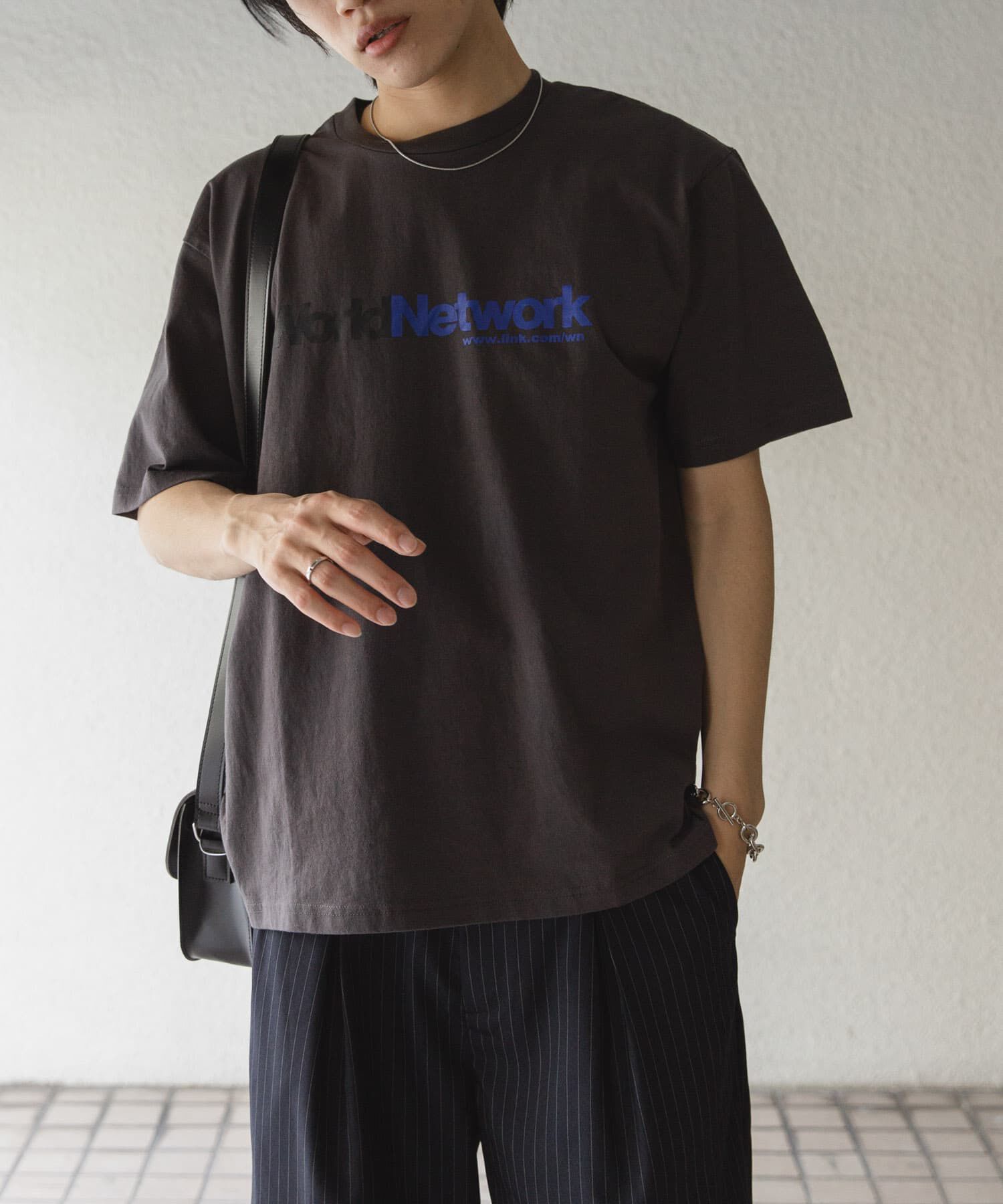 SENSE OF PLACE by URBAN RESEARCH「company logo short-sleeve t-shirts A」|Tシャツ・カットソー|チャコールグレー