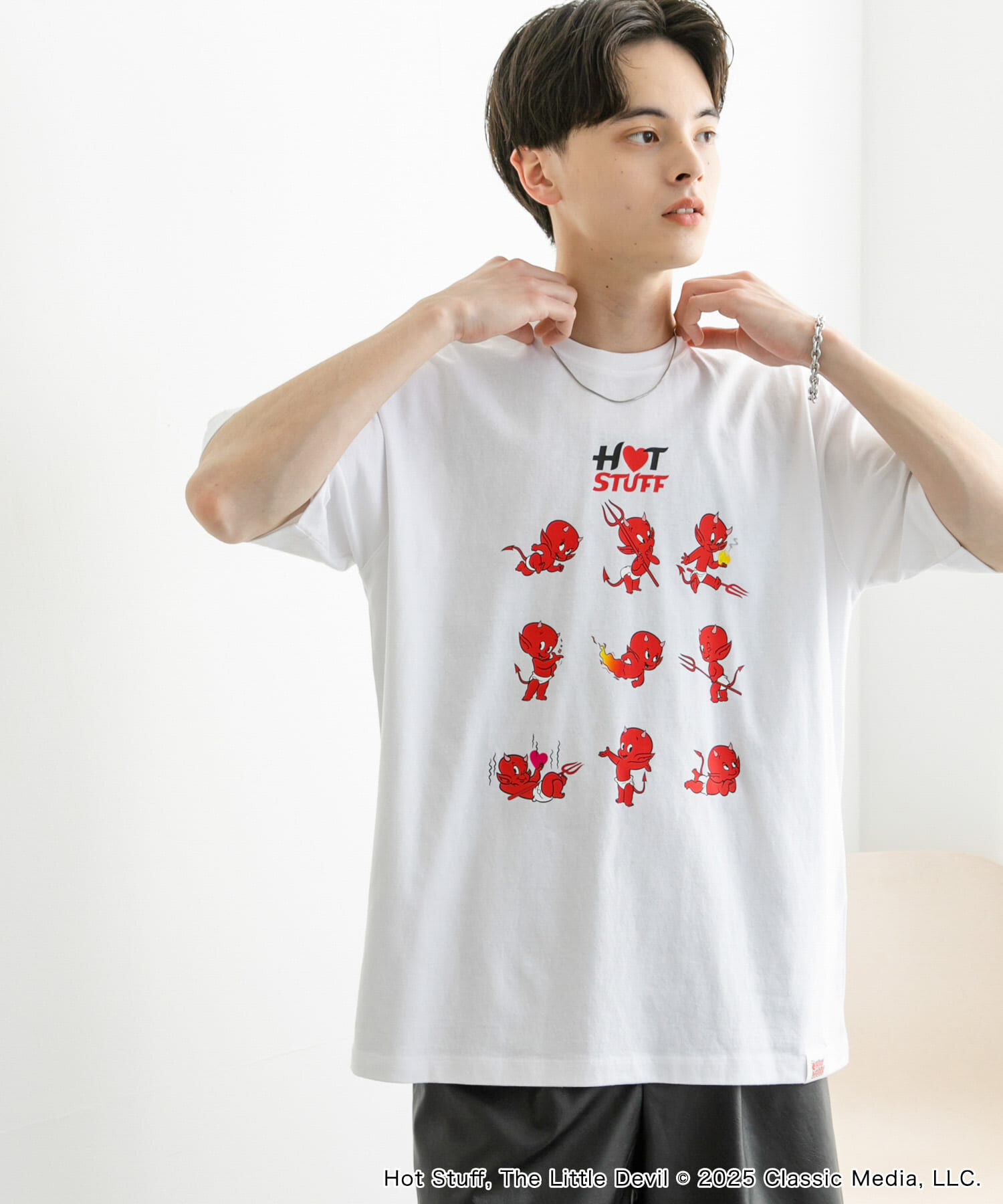 SENSE OF PLACE by URBAN RESEARCH「『別注』HOT STUFF&times;SENSE OF PLACE　 プリントTシャツ B」|Tシャツ・カットソー|