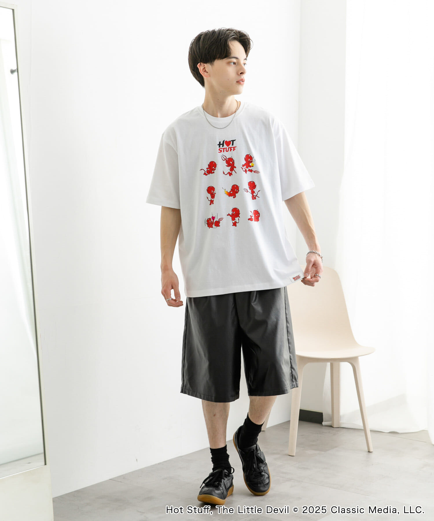 SENSE OF PLACE by URBAN RESEARCH「『別注』HOT STUFF&times;SENSE OF PLACE　 プリントTシャツ B」|Tシャツ・カットソー|