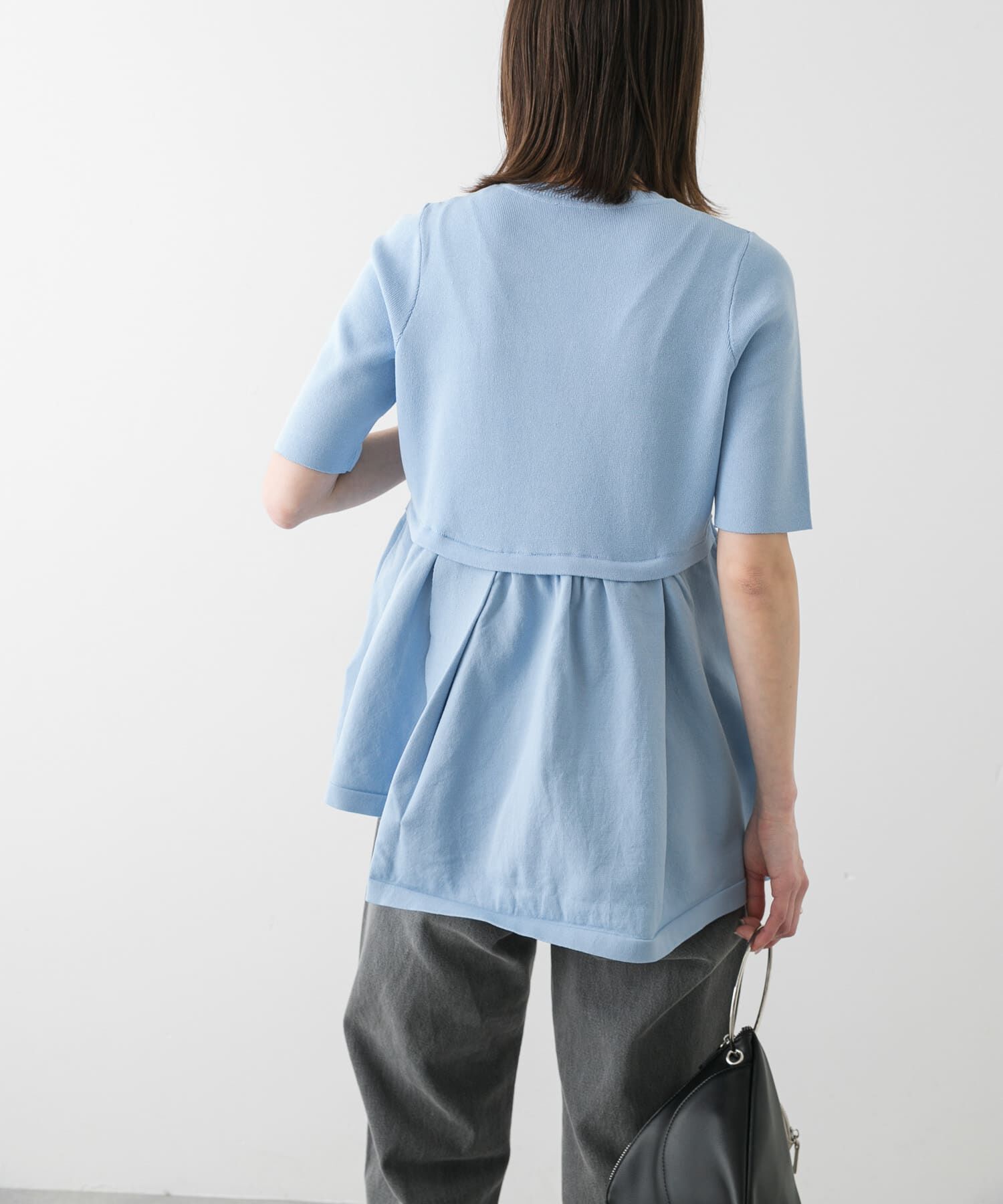 SENSE OF PLACE by URBAN RESEARCH「アシメペプラムセーター」|ニット・セーター|