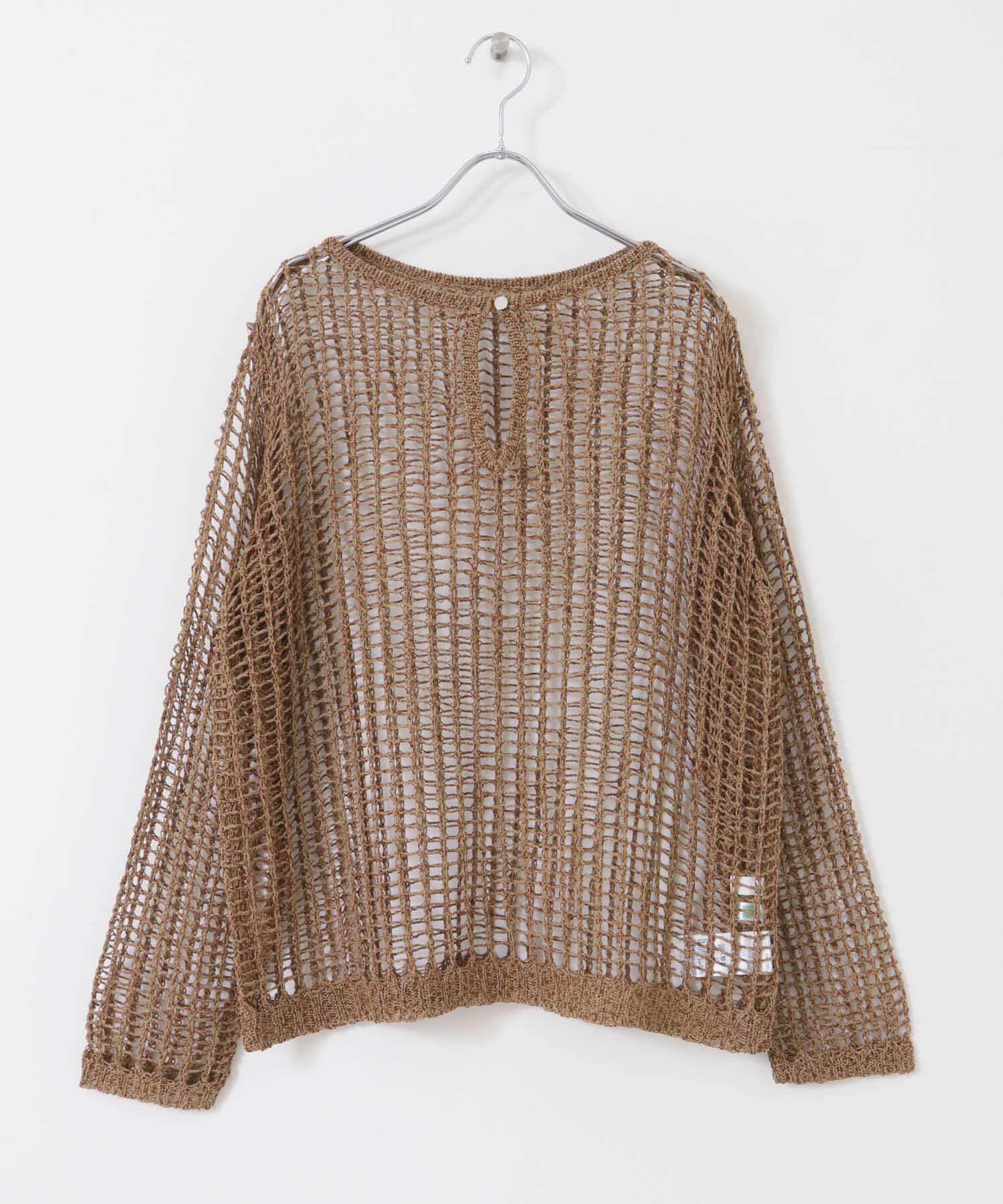 SENSE OF PLACE by URBAN RESEARCH「キーネックメッシュニット」|ニット・セーター|