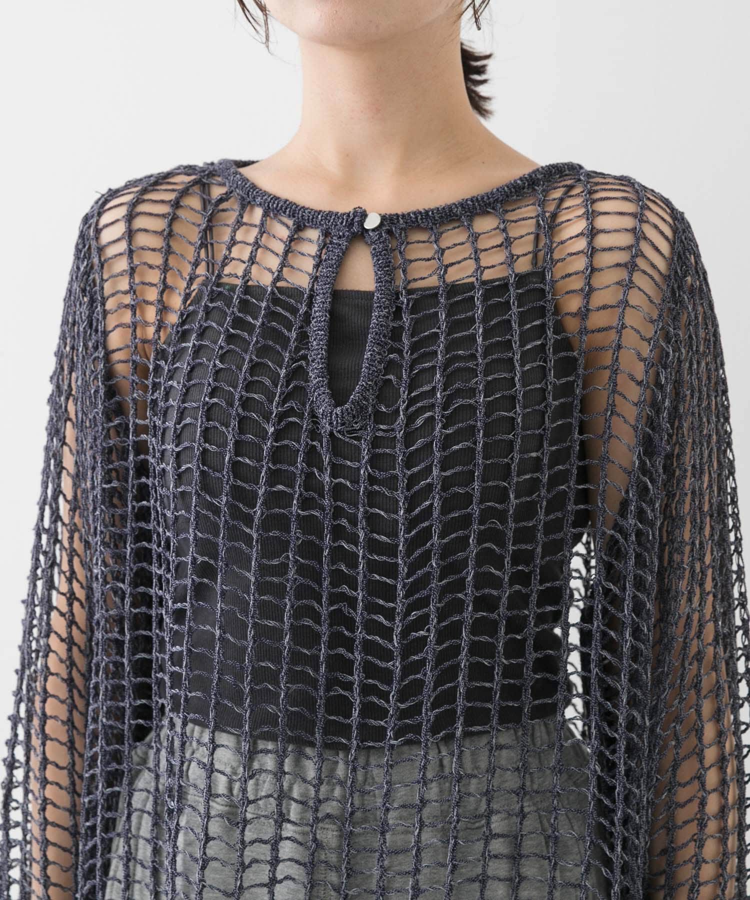 SENSE OF PLACE by URBAN RESEARCH「キーネックメッシュニット」|ニット・セーター|