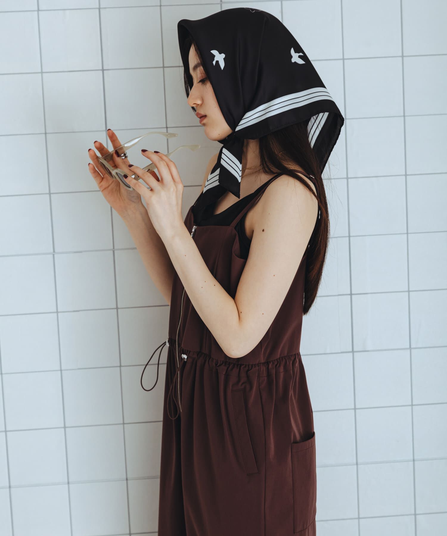 SENSE OF PLACE by URBAN RESEARCH「撥水UVカットウエストドローオールインワン」|スカート|