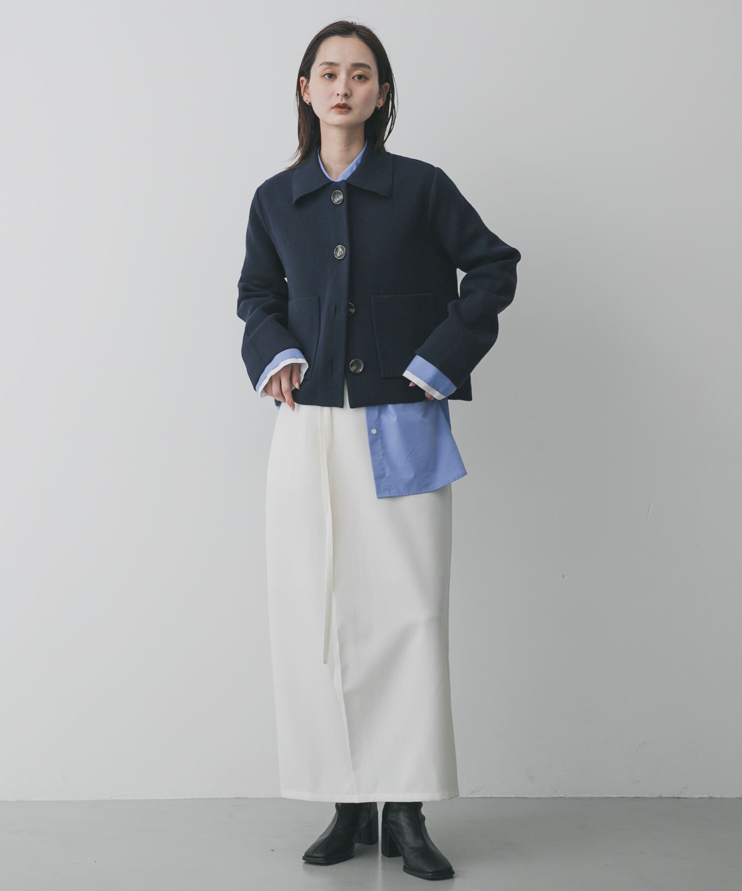 SENSE OF PLACE by URBAN RESEARCH「『洗濯可』ビックボタンニットジャケット」|ニット・セーター|