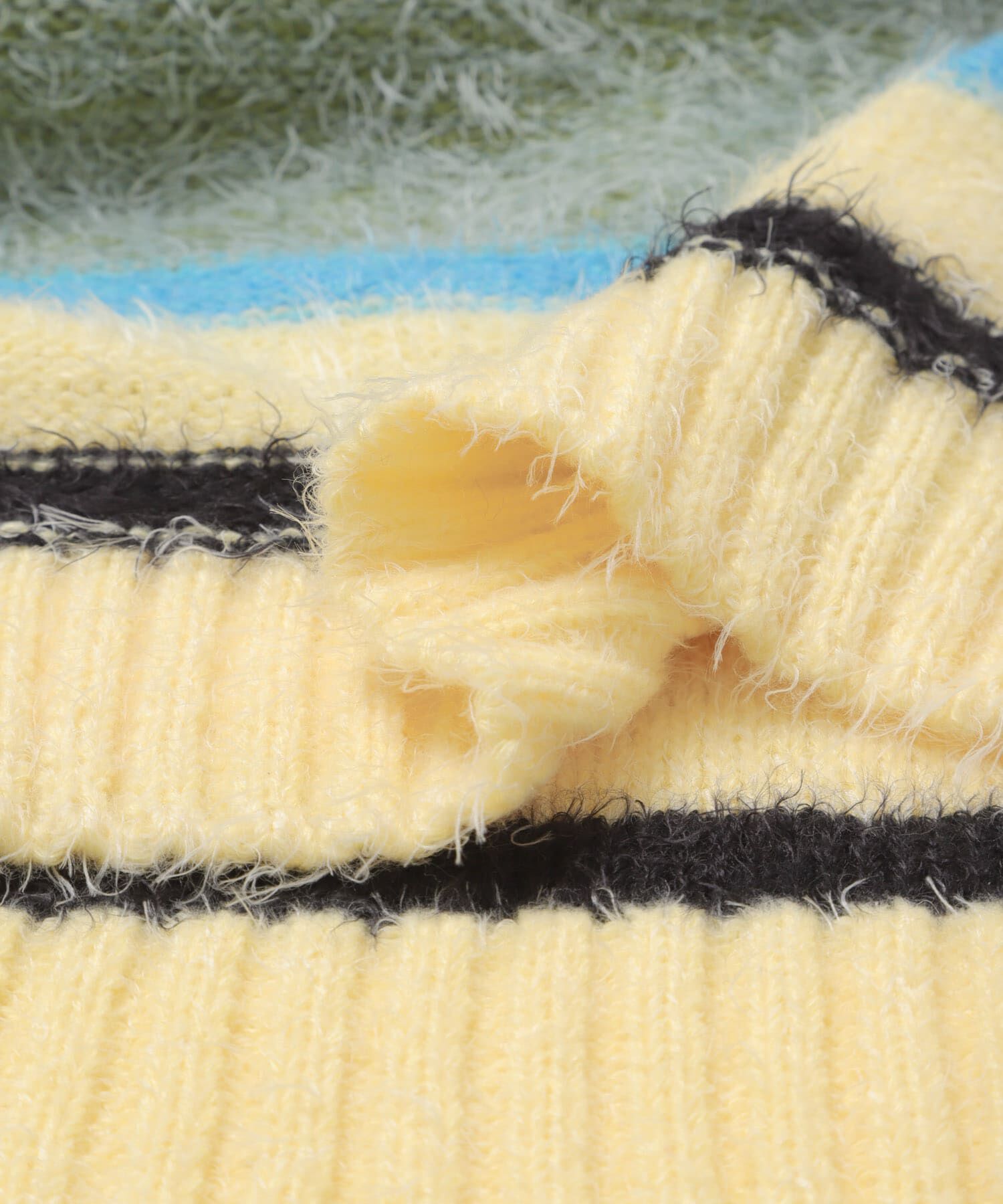 SENSE OF PLACE by URBAN RESEARCH「『洗濯可』シャギーハイショクボーダーニット」|ニット・セーター|