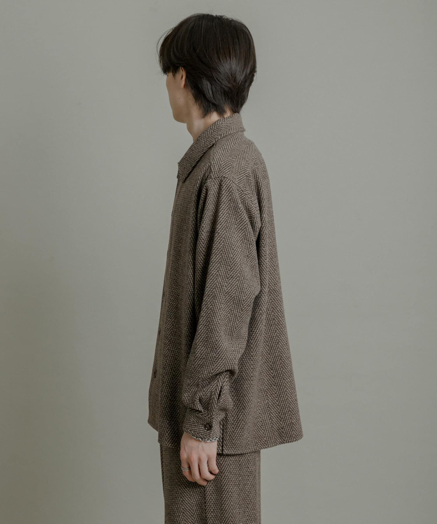 SENSE OF PLACE by URBAN RESEARCH「スライバーライクヘリンボーンシャツ」|シャツ・ブラウス|