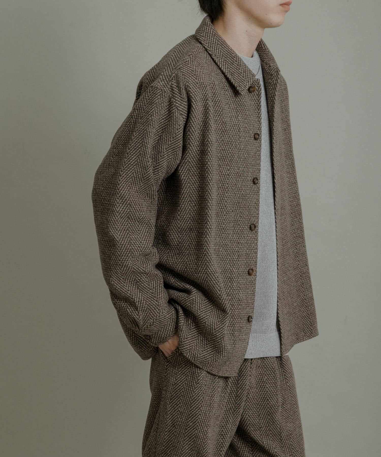 SENSE OF PLACE by URBAN RESEARCH「スライバーライクヘリンボーンシャツ」|シャツ・ブラウス|