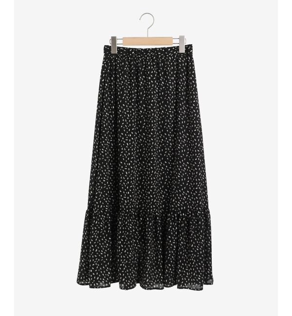 le.coeur blanc「ジオメトリックプリントティアードスカート」|スカート|