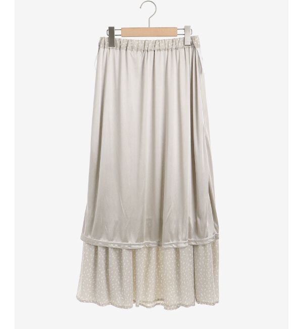le.coeur blanc「ジオメトリックプリントティアードスカート」|スカート|
