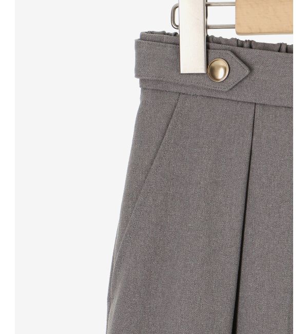 le.coeur blanc「ウールライクウエストデザインワイドクロップドパンツ」|その他|