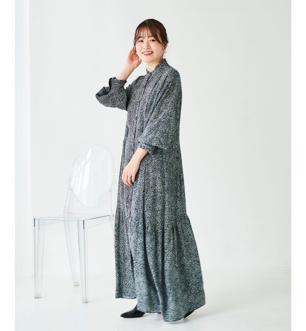 le.coeur blanc「IPEKERフリルネックワンピース」|ワンピース|