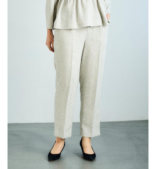 le.coeur blanc「ツィードタックテーパードパンツ」|その他|
