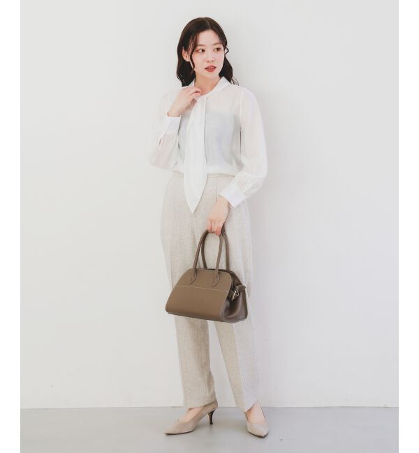 le.coeur blanc「ツィードタックテーパードパンツ」|その他|