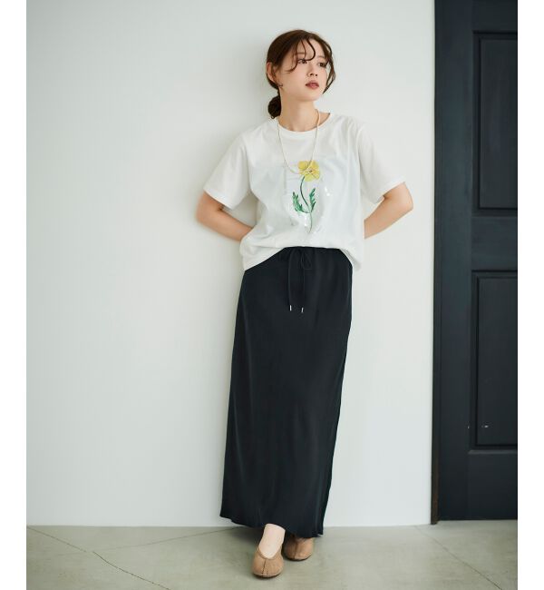  「《手洗い可能》キュプラフィブリルナロースカート」|スカート|