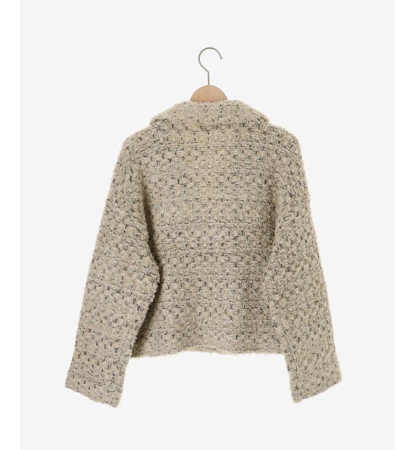  「《手洗い可能》TORRAZZO DONNAツイードニットPコート」|ピーコート|