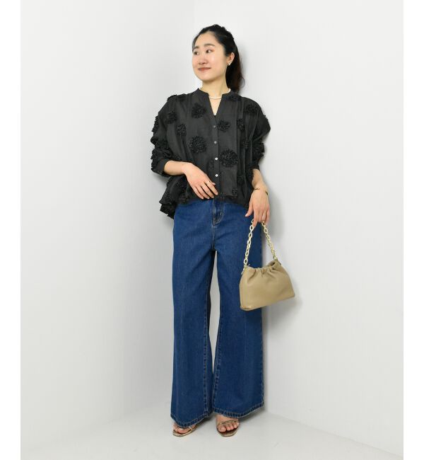  「TORRAZZO DONNAフラワーバルーンブラウス」|シャツ・ブラウス|