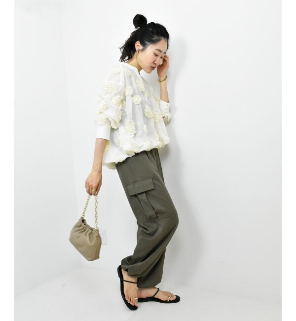  「TORRAZZO DONNAフラワーバルーンブラウス」|シャツ・ブラウス|