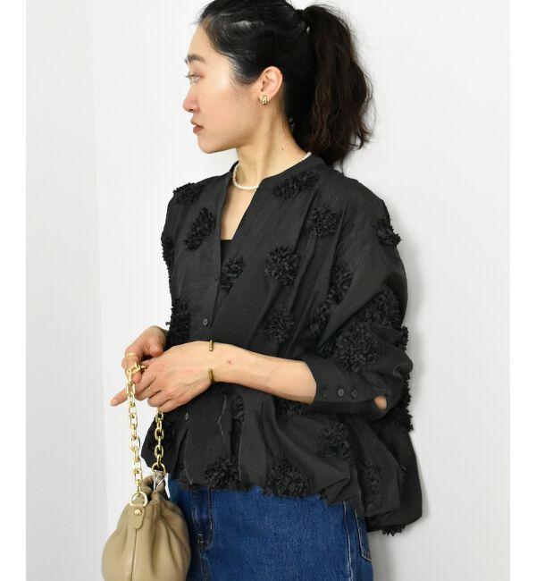  「TORRAZZO DONNAフラワーバルーンブラウス」|シャツ・ブラウス|