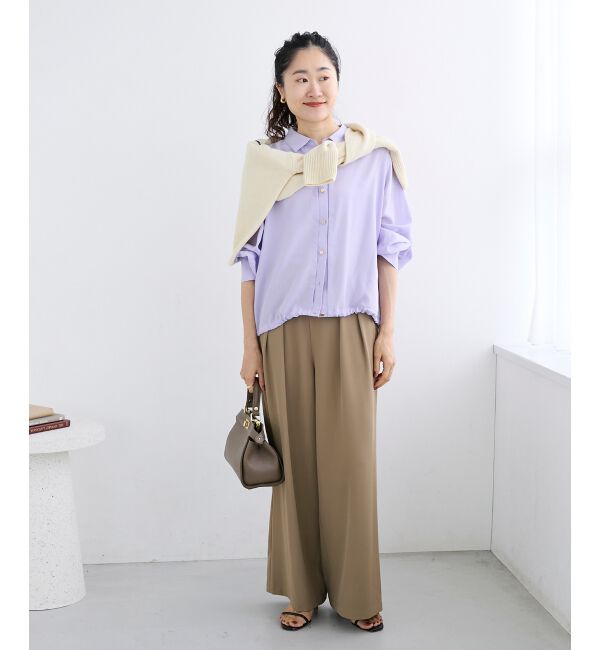  「《手洗い可能》フルダルダブルタックワイドパンツ」|その他|