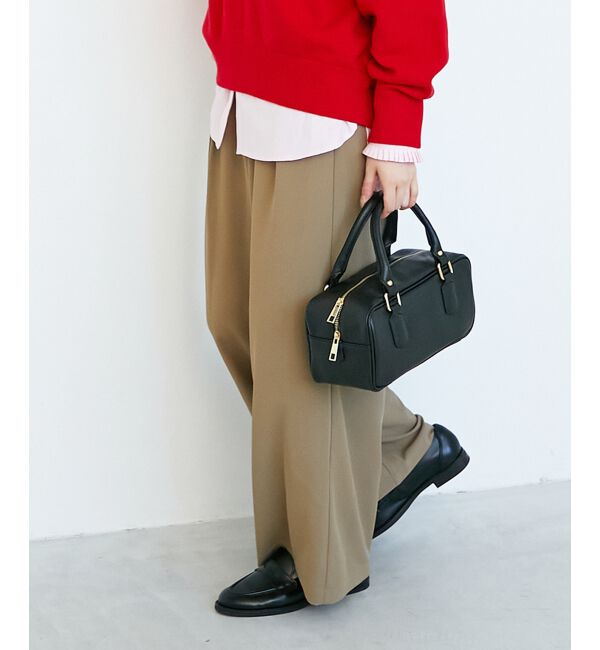  「《手洗い可能》フルダルダブルタックワイドパンツ」|その他|