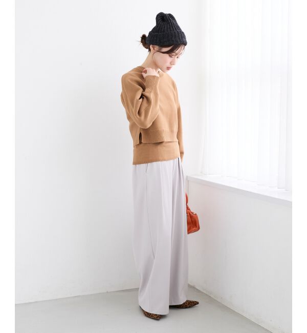  「《手洗い可能》フルダルダブルタックワイドパンツ」|その他|